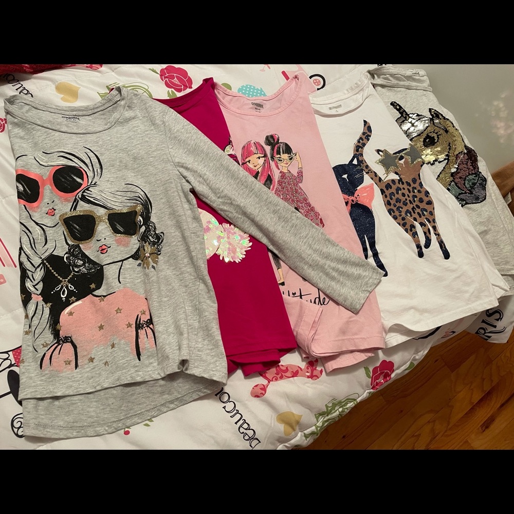 4 Gymboree, and H&M tops sizes 7-8  …
